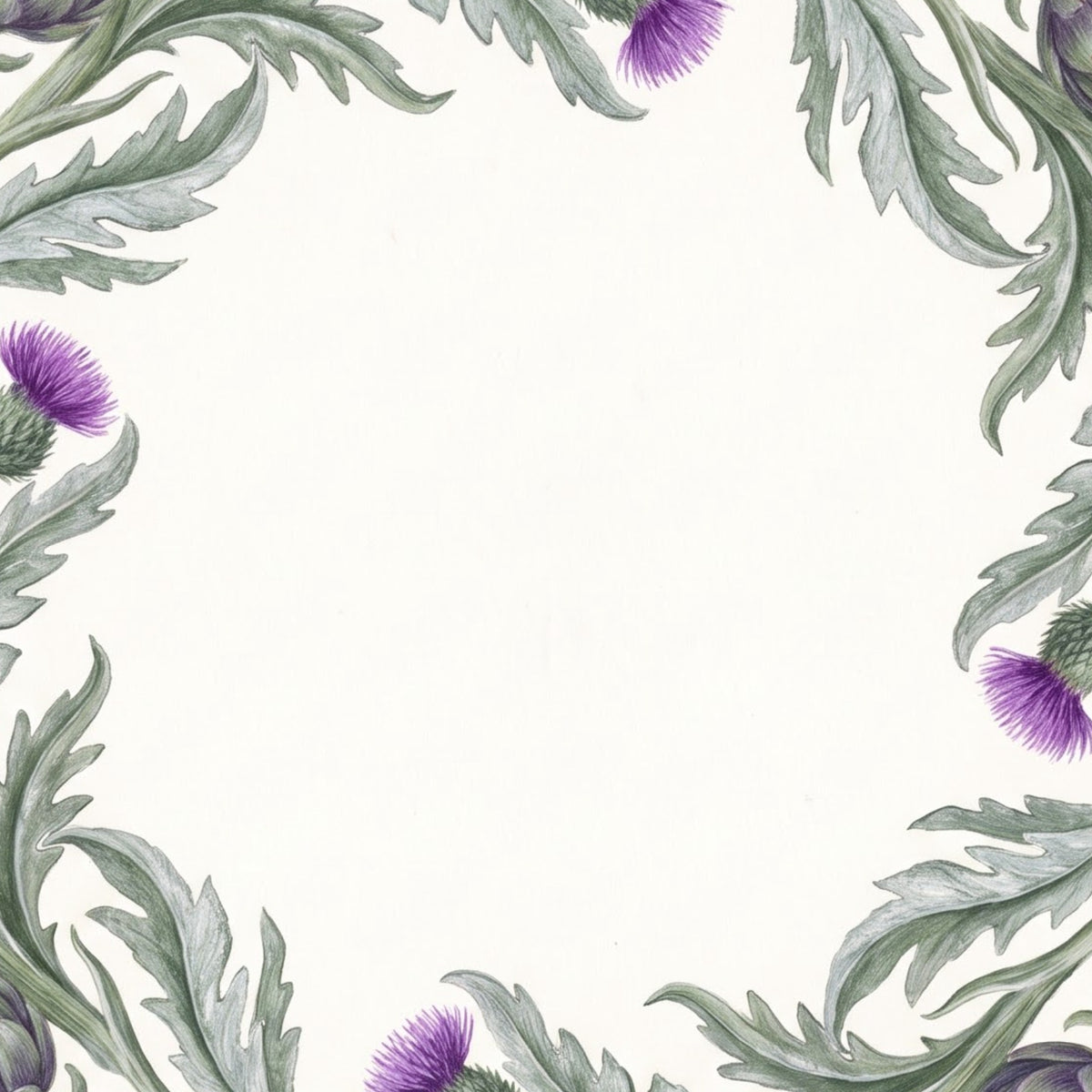 Artichoke placemat print, close-up