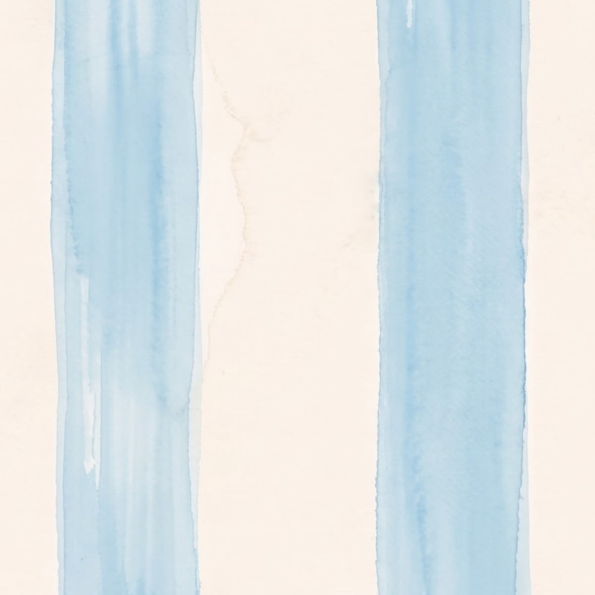 Sky Blue and White Striped placemat print, close-up